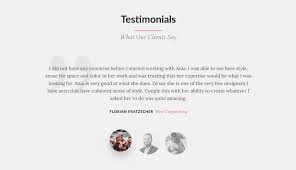 client testimonials