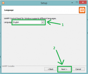 select a preferred language
